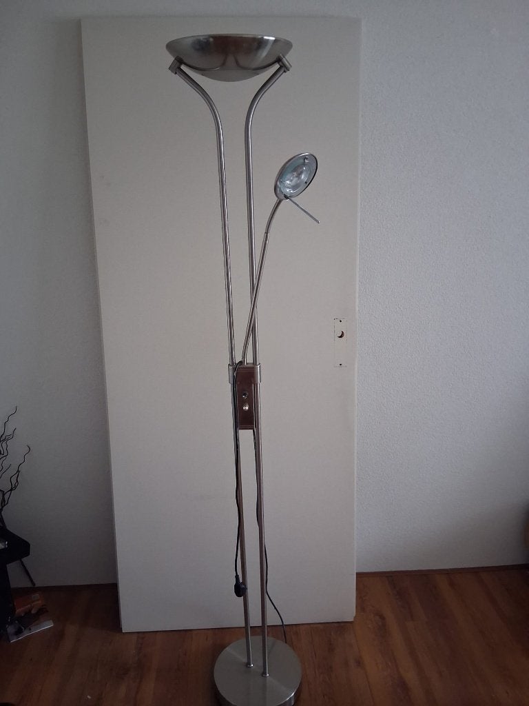 Gratis staande lampen, Ophalen, Gebruikt, Overige materialen, Zilverkleuring Chroom