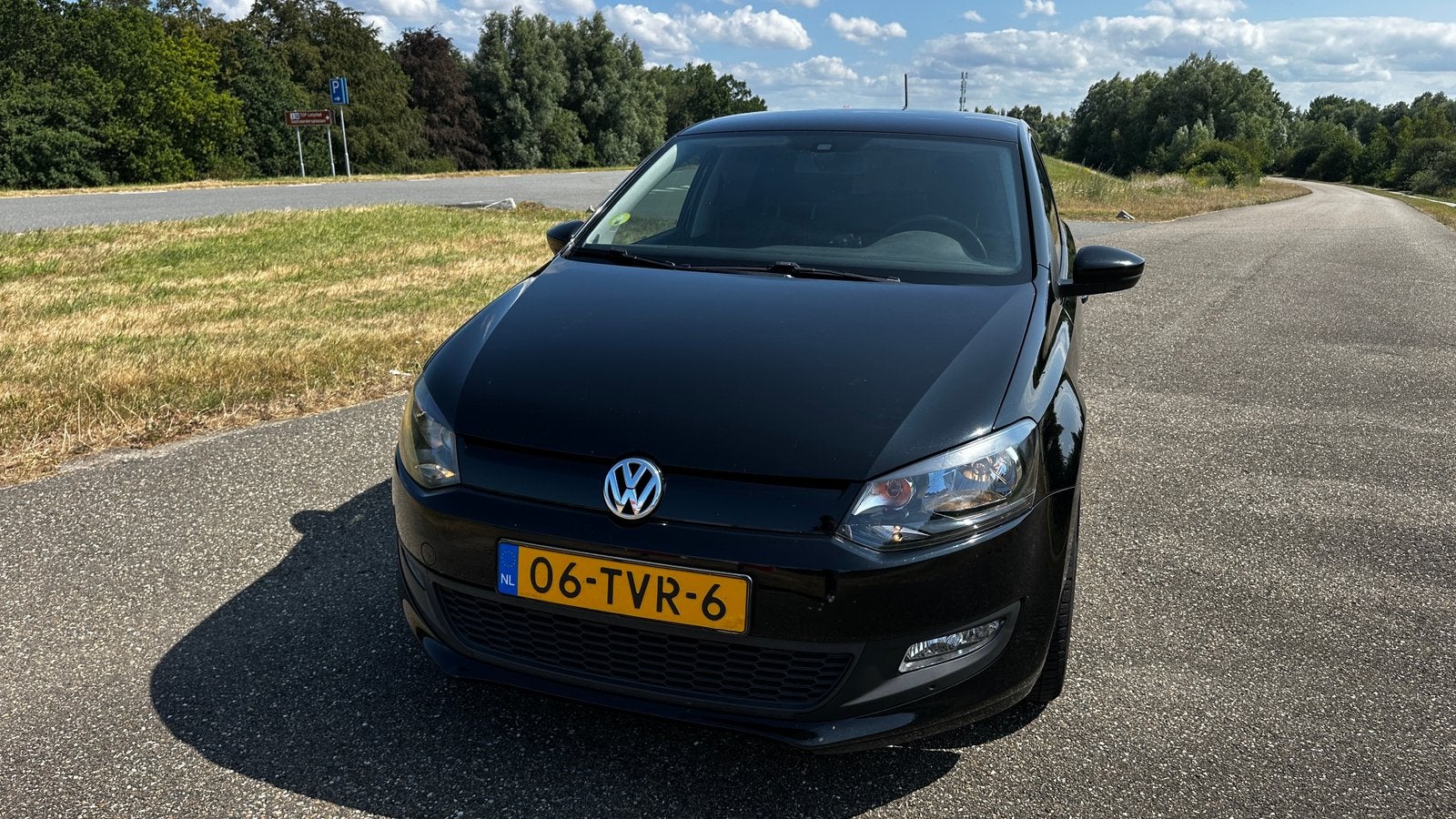 Volkswagen Polo 1.2 TDI 2012 Zwart, Auto's, Voorwielaandrijving, 74 pk, 1199 cc, 96 €/maand