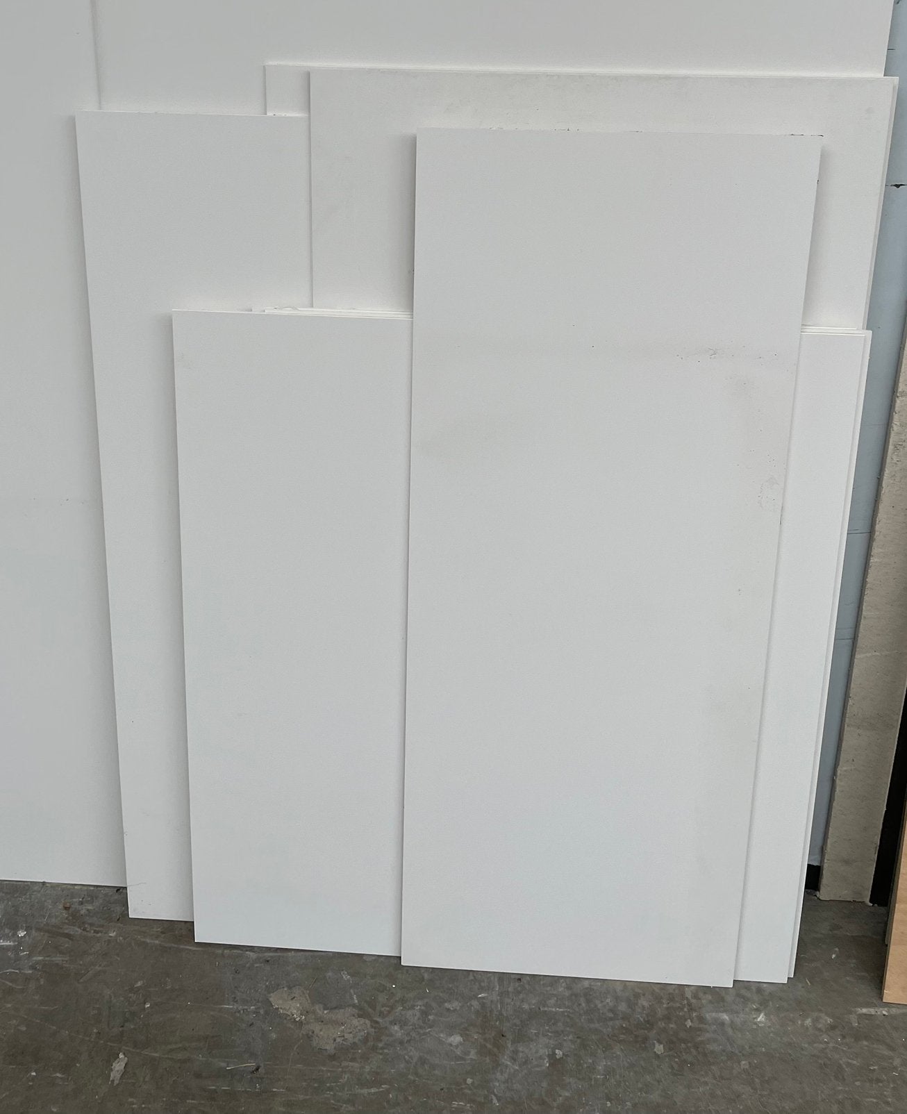 10 m2 gevelbekleding wit plaat schuur wand koopje hpl, Ophalen