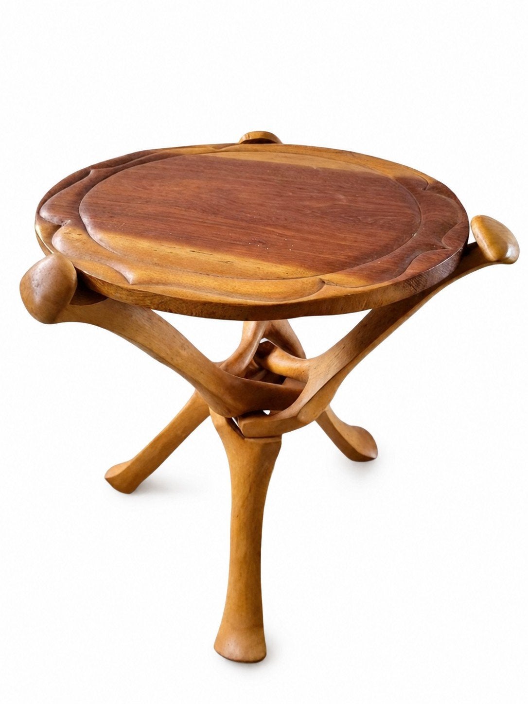 Antieke vintage Afrikaanse bijzettafel., Antiek en Kunst, Antiek | Meubels | Tafels, Ophalen of Verzenden