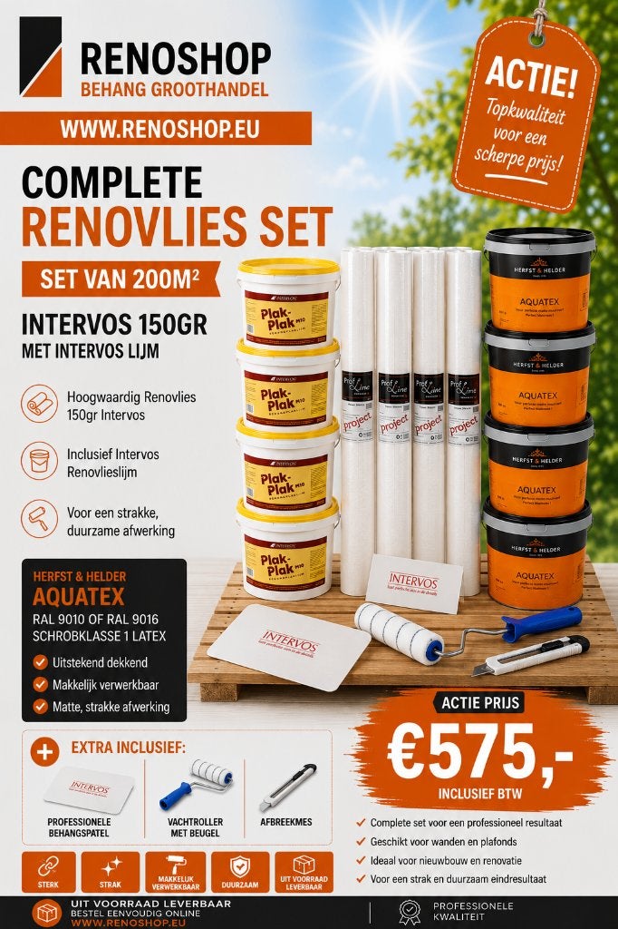 Intervos complete renovlies sets Actie vanaf €149,00, Kleuradvies, Behangen