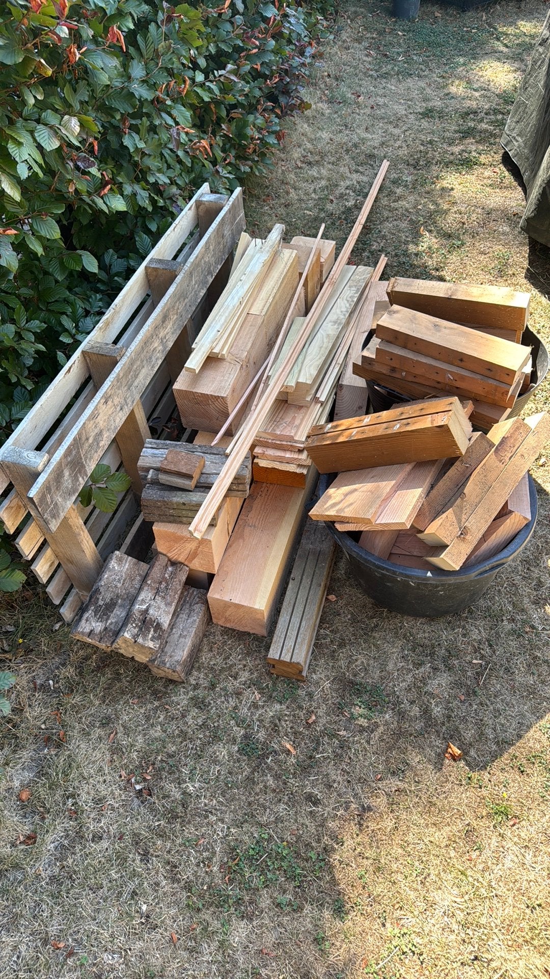 Stookhout diverse houtsoorten: Douglas en Bankirai, Ophalen, Gebruikt, Overige typen, 50 mm of meer