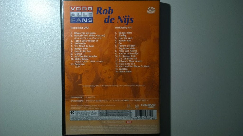 Rob de Nijs - Voor Alle Fans (DVD), Cd's en Dvd's, Dvd's | Muziek en Concerten, Alle leeftijden, Ophalen of Verzenden, Zo goed als nieuw