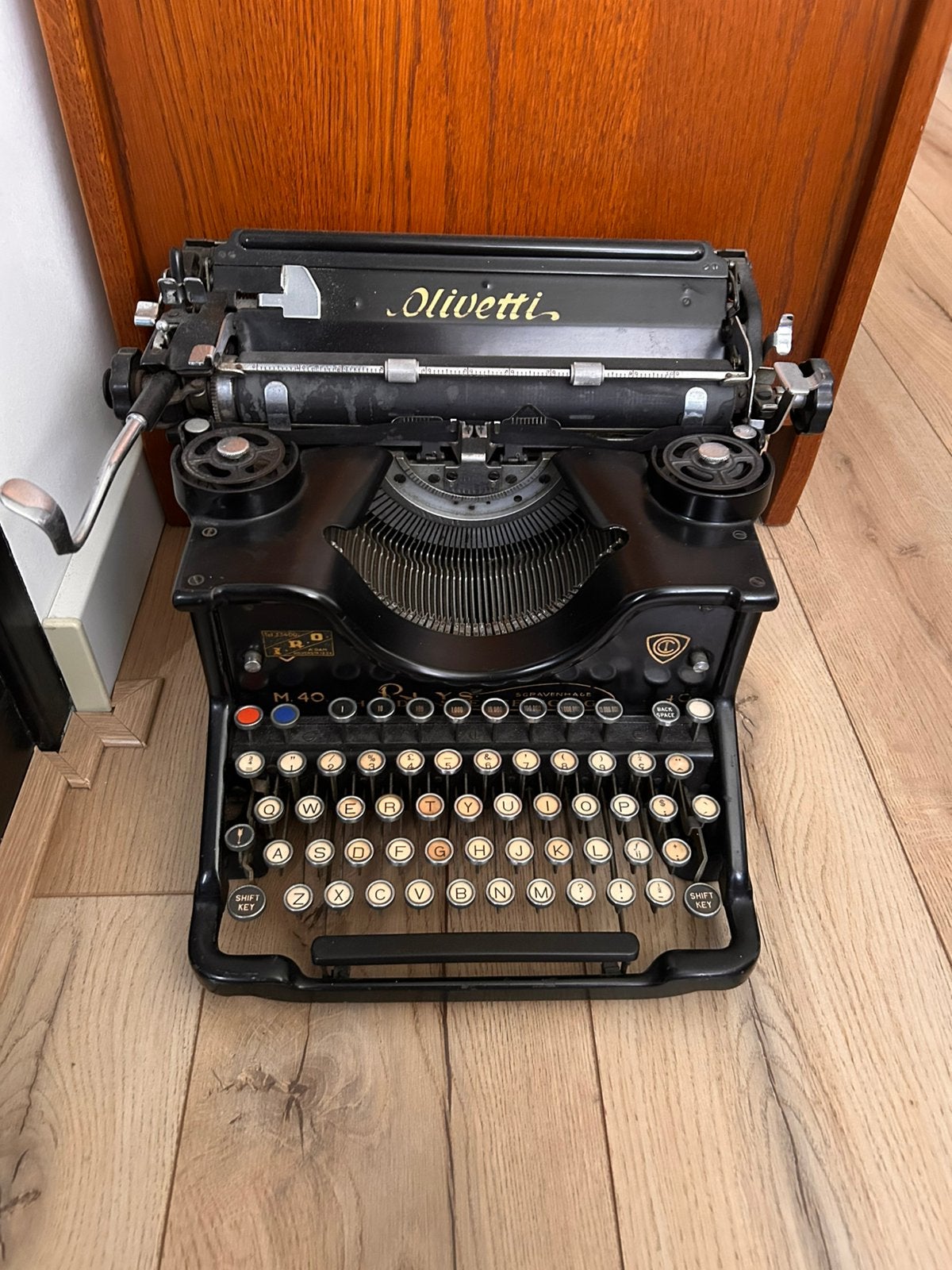 Olivetti M40 typemachine jaren 30, Ophalen, Gebruikt