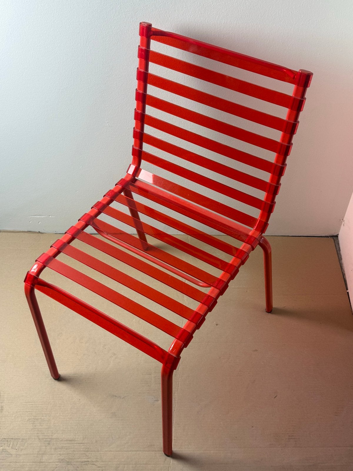 11 Striped sedia design stoelen, Ophalen, Kunststof, Gebruikt, Vijf, Zes of meer stoelen