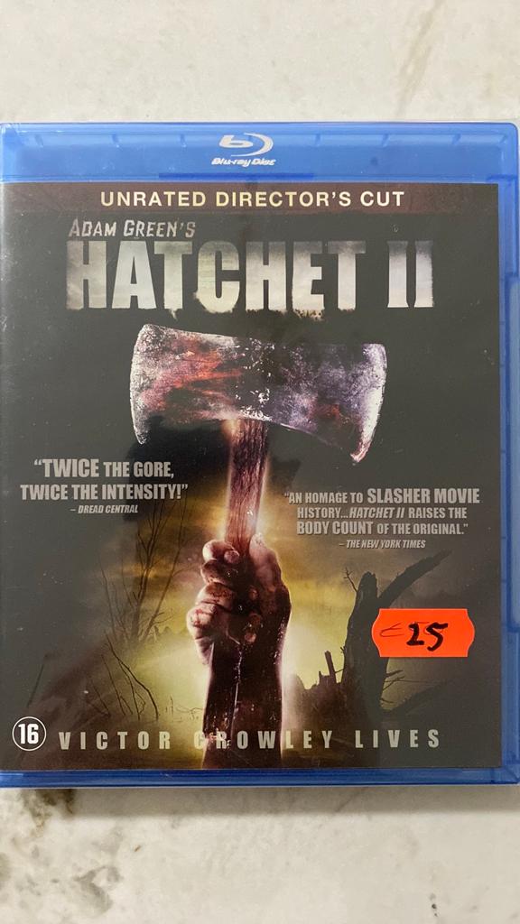Hatchet 2 blu ray NL versie, Cd's en Dvd's, Blu-ray, Ophalen of Verzenden, Zo goed als nieuw, Horror