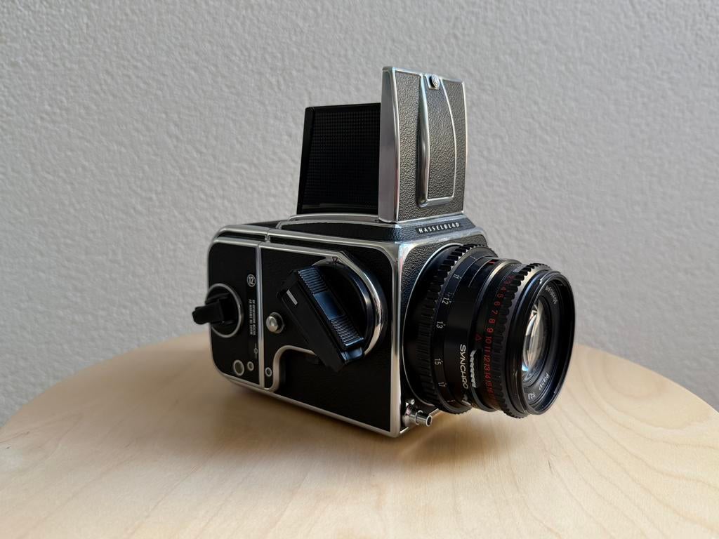 Hasselblad 500CM + A12 6x6 Magazine + Carl Zeiss Planar 80mm, Ophalen of Verzenden, Gebruikt