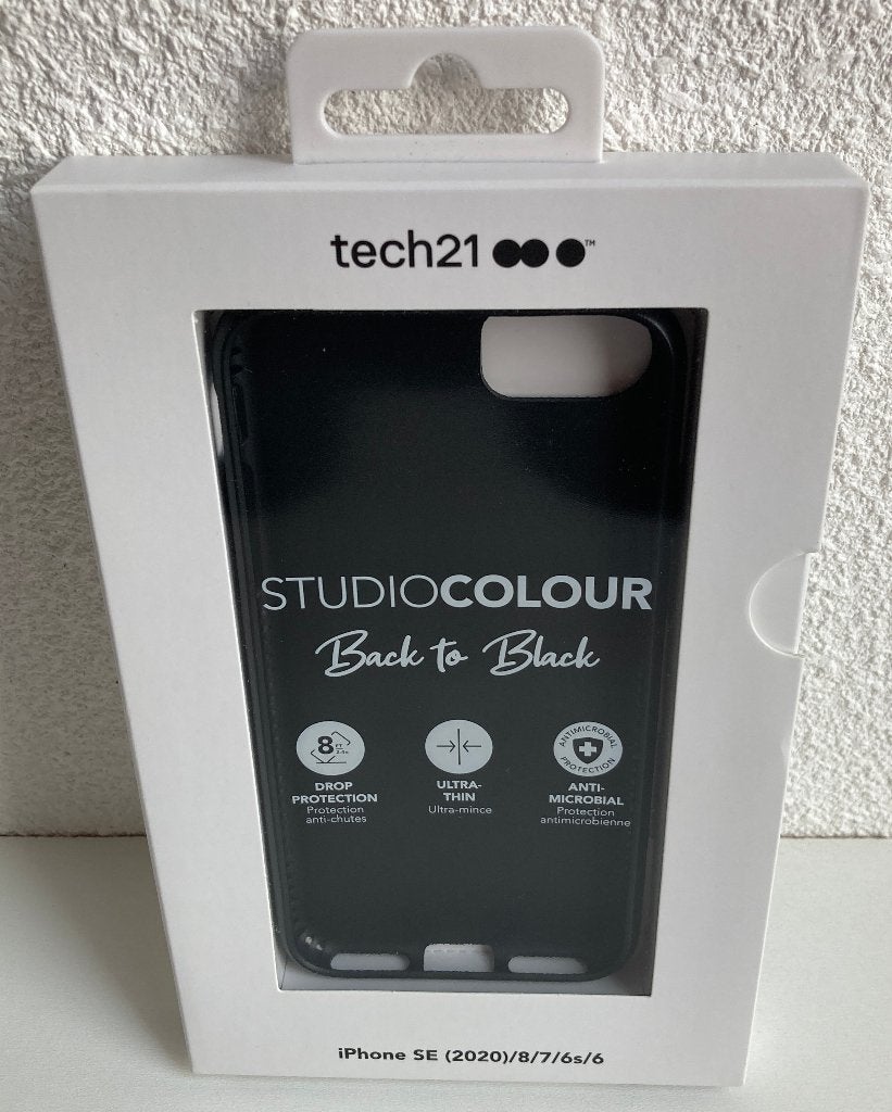 Tech21 iPhone case/hoes (6(S)/7/8/SE 20 / SE 22, zwart), Telecommunicatie, Mobiele telefoons | Hoesjes en Frontjes | Apple iPhone