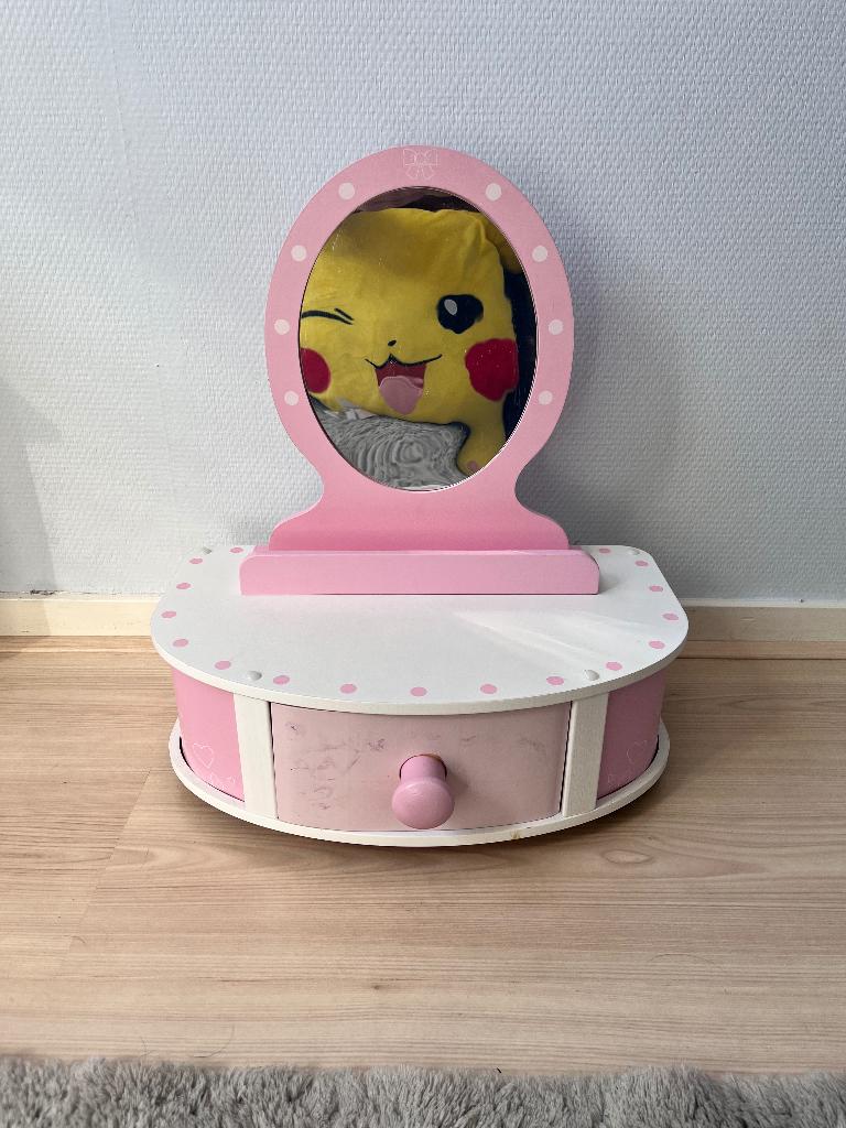 Make up / kapper meubel roze, Ophalen, Zo goed als nieuw, Roze, Hardcase