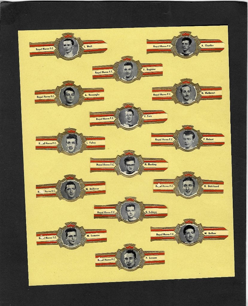 Taf  Royal Herve FC   15 banden, Ophalen of Verzenden, Gebruikt, Sigarenbandjes