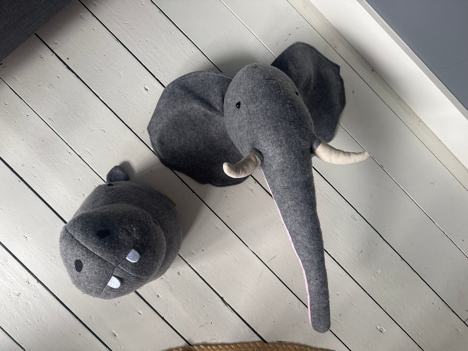 Childwood kinderkamer decoratie: Olifant en Nijlpaard, Ophalen of Verzenden, Zo goed als nieuw, Childhome, Wanddecoratie