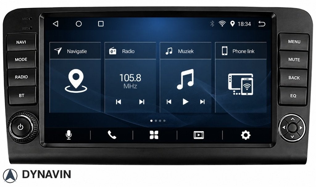 apple carplay mercedes ML navigatie android 16 Dynavin