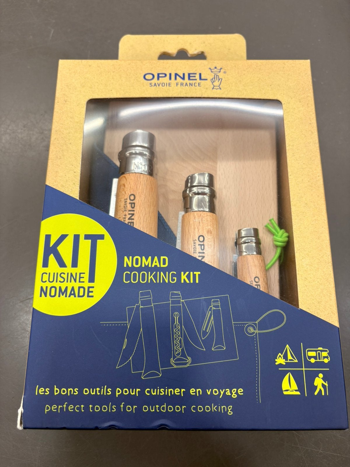 Opinel outdoor cooking set nomad frans zakmes, Caravans en Kamperen, Kampeergereedschap, Ophalen of Verzenden, Nieuw