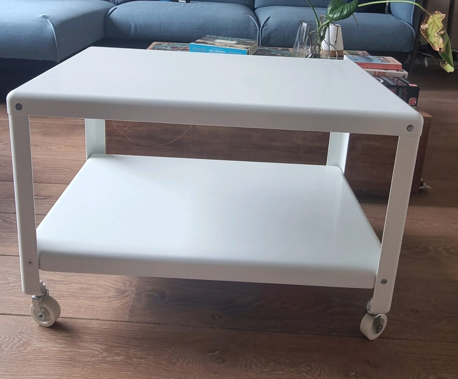 Ikea trolley wit, Huis en Inrichting, Tafels | Salontafels, Ophalen, 50 tot 100 cm, 50 tot 100 cm, Zo goed als nieuw