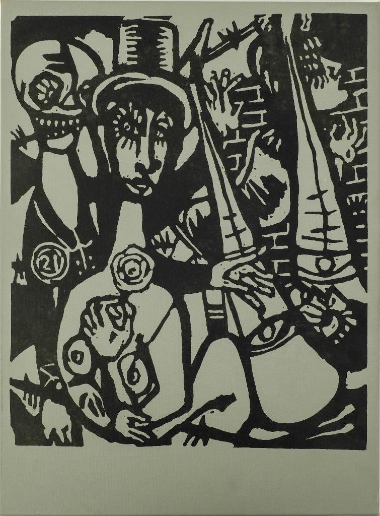 Aad de Haas (1920-1972) - De dood en het meisje, Ophalen of Verzenden