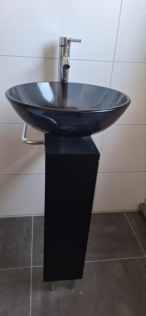 Mooie glazen wasbak, Minder dan 100 cm, Wasbak of Wastafel, 25 tot 50 cm, 50 tot 100 cm