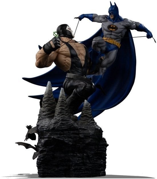 Iron Studios DC Batman vs Bane 1/10 DX Statue Figure, Ophalen of Verzenden, Zo goed als nieuw, Beeldje, Replica of Model