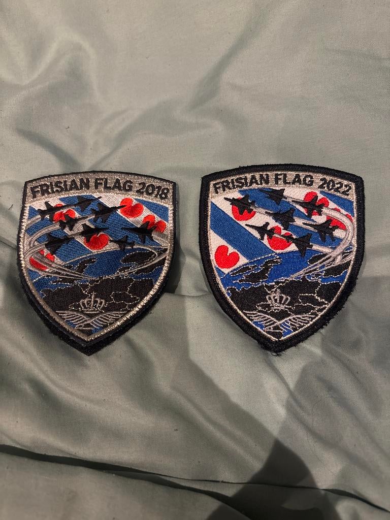 Frisian Flag 2018 & 2022 Velcro Patches, Ophalen of Verzenden, Zo goed als nieuw