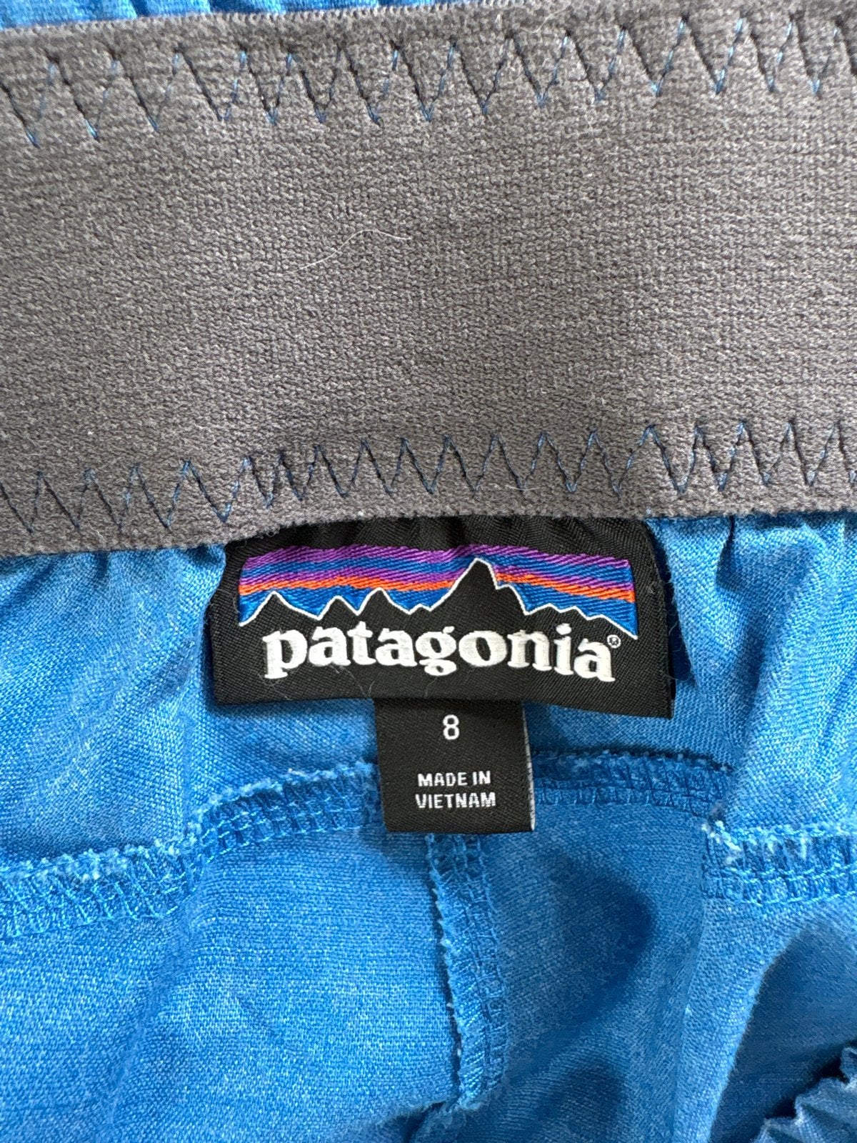 Patagonia blauwe broek - Maat 8, Ophalen of Verzenden, Zo goed als nieuw, Maat 38/40 (M), Blauw