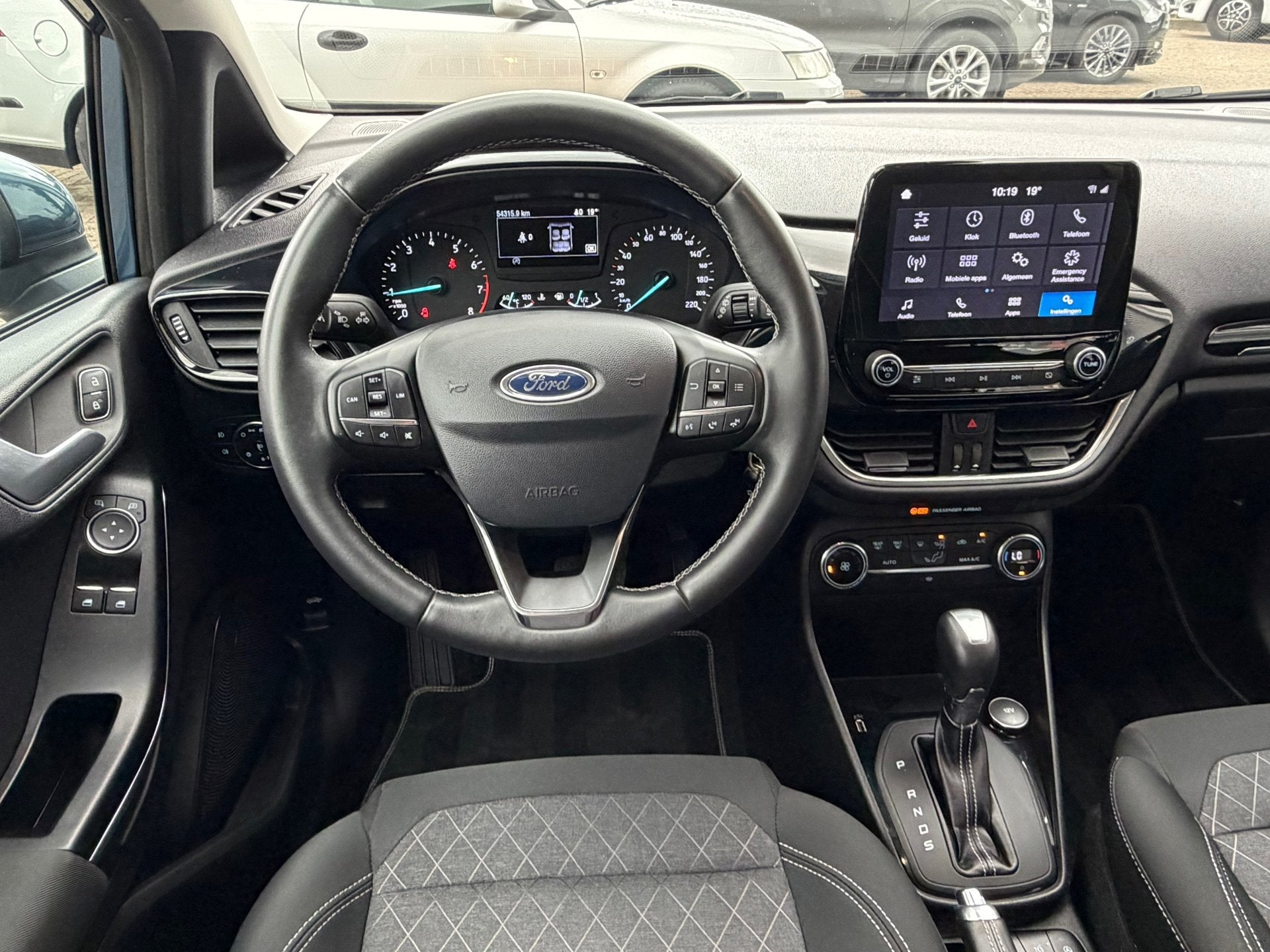 Ford Fiesta 1.0 Active 101PK Automaat,Carplay,Clima,Cruise,I, Auto's, Gebruikt, Blauw, Origineel Nederlands, Bedrijf