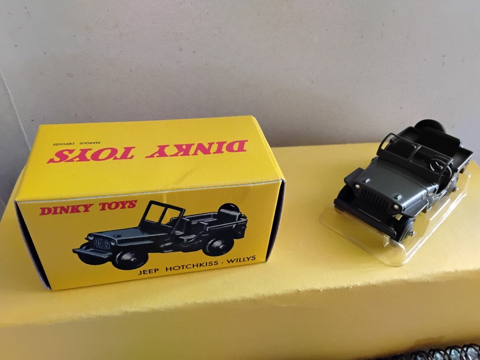 DINKY TOYS ATLAS JEEP HOTCHKISS-WILLYS NO  80 B, Hobby en Vrije tijd, Ophalen of Verzenden, Auto, Dinky Toys