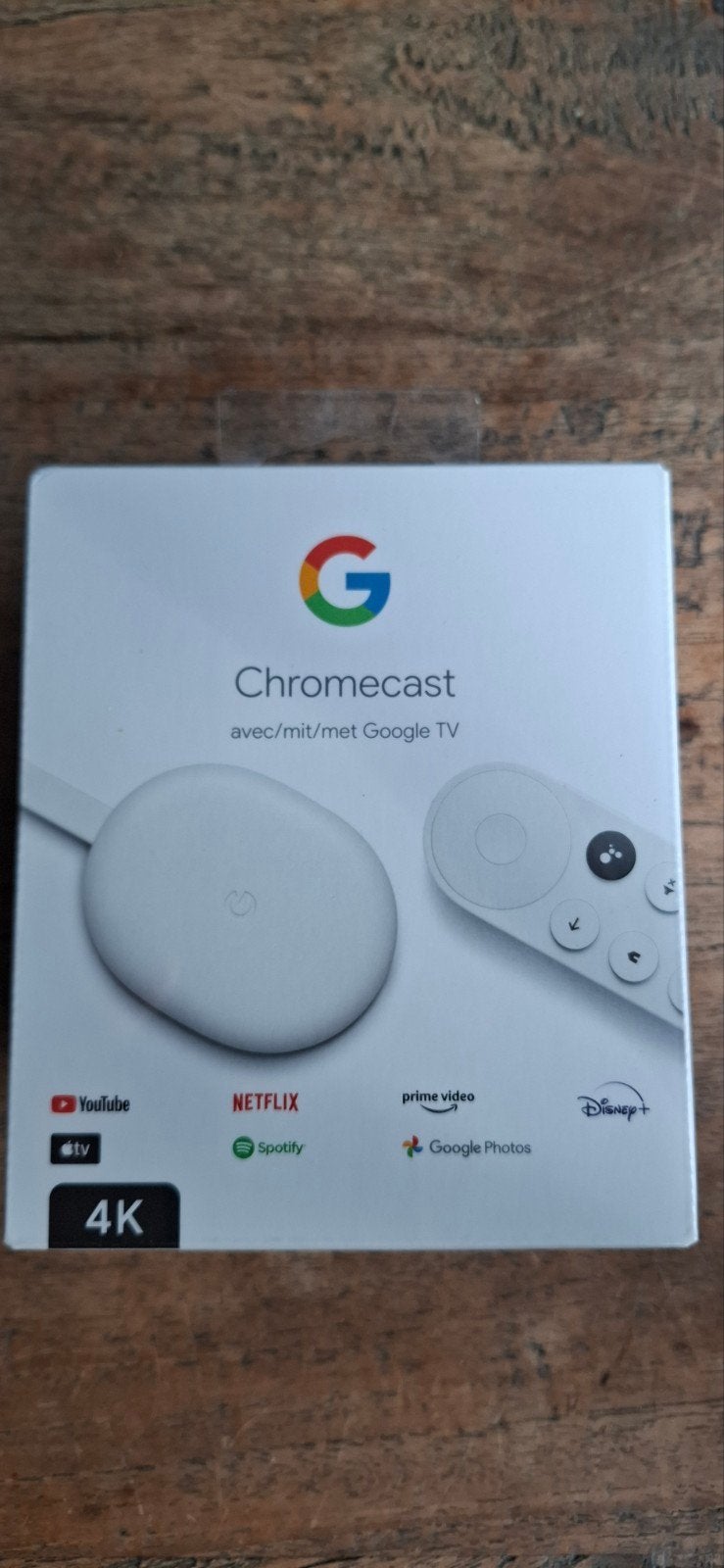 Google Chromecast met Google TV 4K - Nieuw in doos, Audio, Tv en Foto, Mediaspelers, Ophalen of Verzenden, Nieuw, HDMI