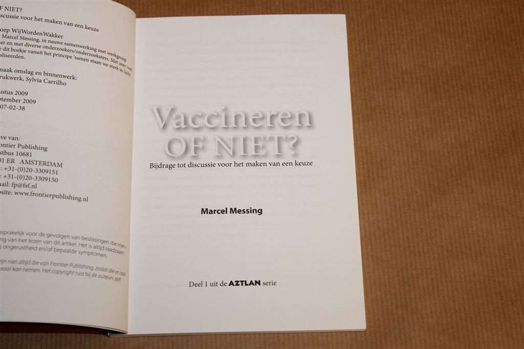 Vaccineren of Niet — Keuze & Kritiek 2009, Ophalen of Verzenden, Gelezen