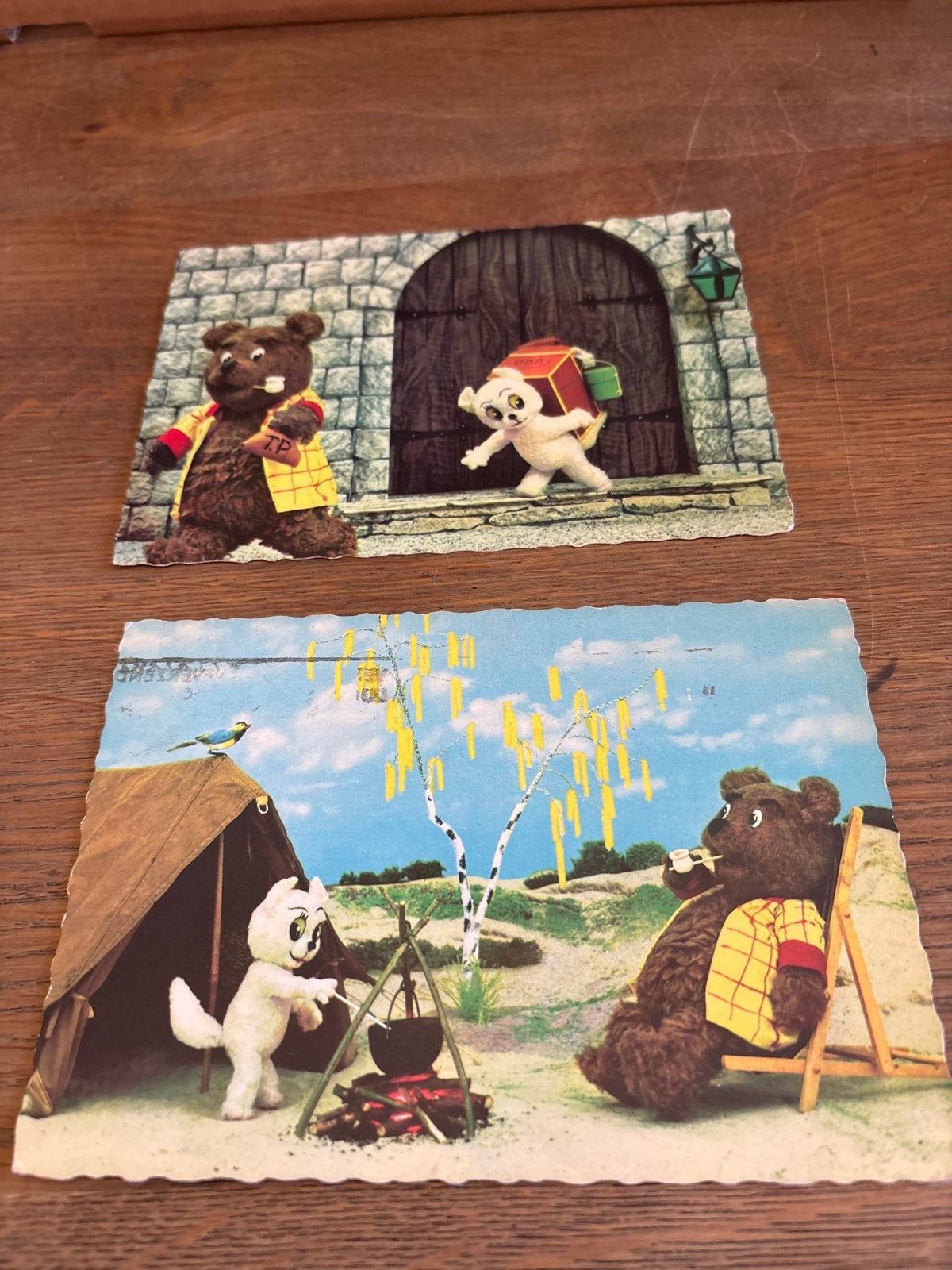 2 Oude Marten Toonder Tom Poes en Ollie B. Bommel ansichtkaa, Verzamelen, Ophalen of Verzenden, 1960 tot 1980, Gelopen, Noord-Holland