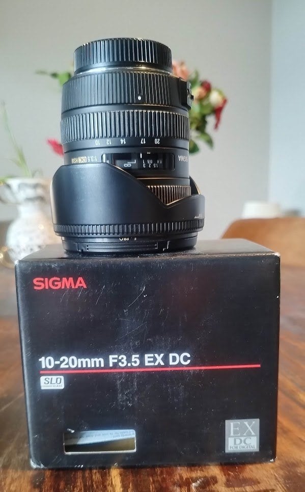 Sigma 10-20, Nikon, Zo goed als nieuw, Nikon F-mount, 10 mm