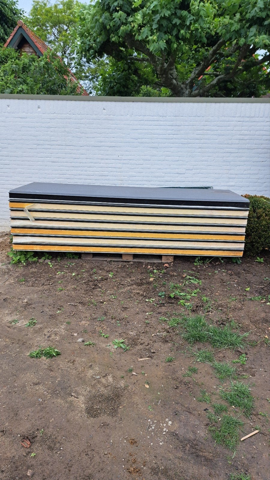 Sandwichpanelen 7 stuks 10 cm bij 2.85cm, Ophalen, Overige materialen, Dakisolatie, Nieuw