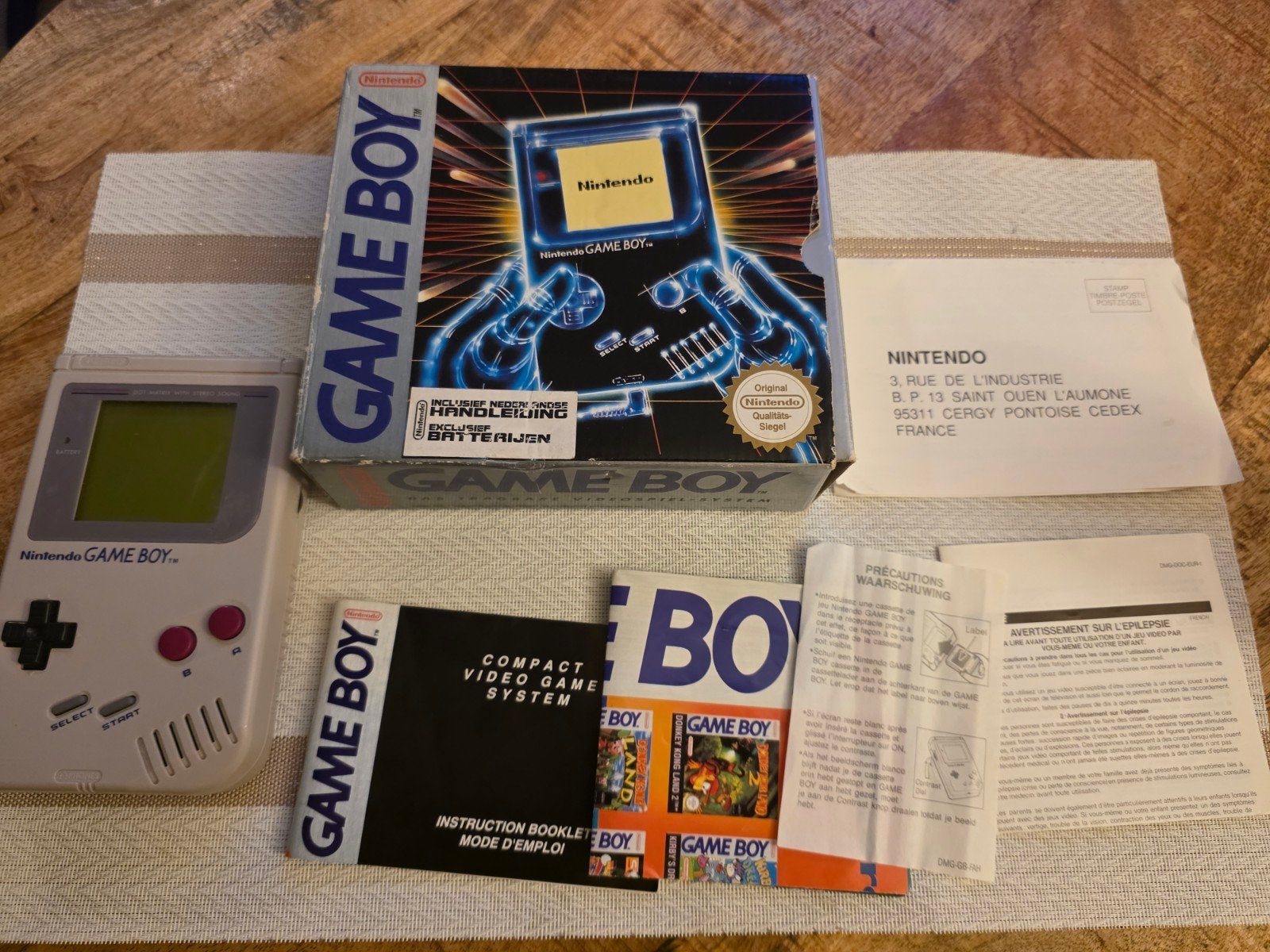 Nintendo Game Boy Classic met doos en handleiding, Ophalen of Verzenden, Zo goed als nieuw, Game Boy Classic