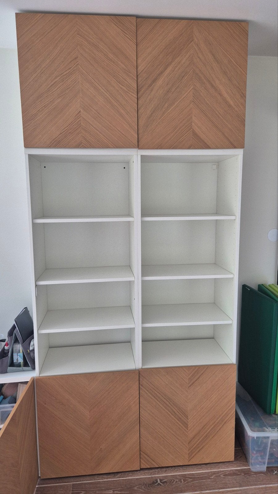 Ikea Besta Hedeviken | TV-wandmeubel set eiken look, Ophalen