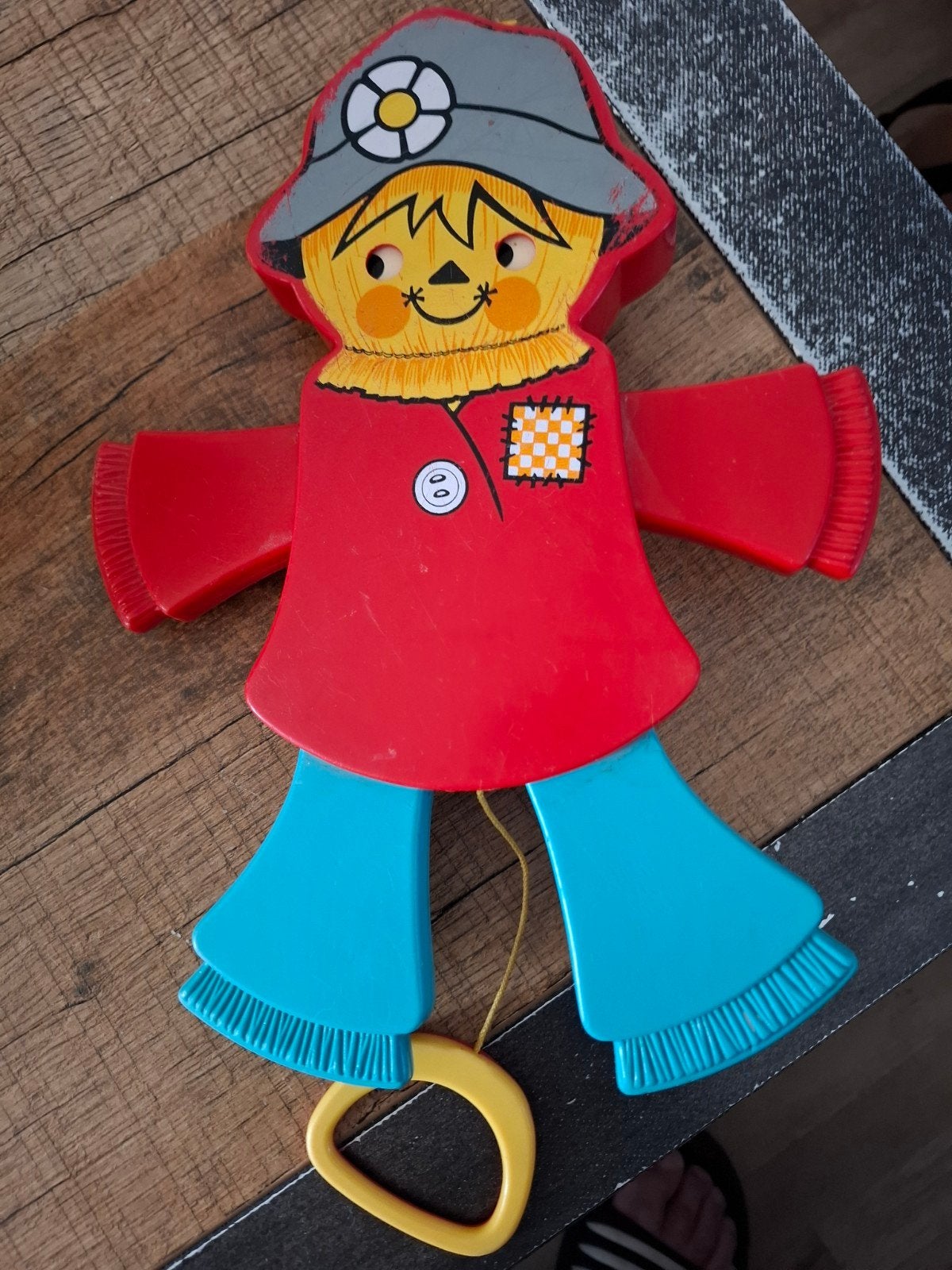 Vintage Fisher-Price Trekpop Vogelverschrikker 423 (1976), Ophalen of Verzenden