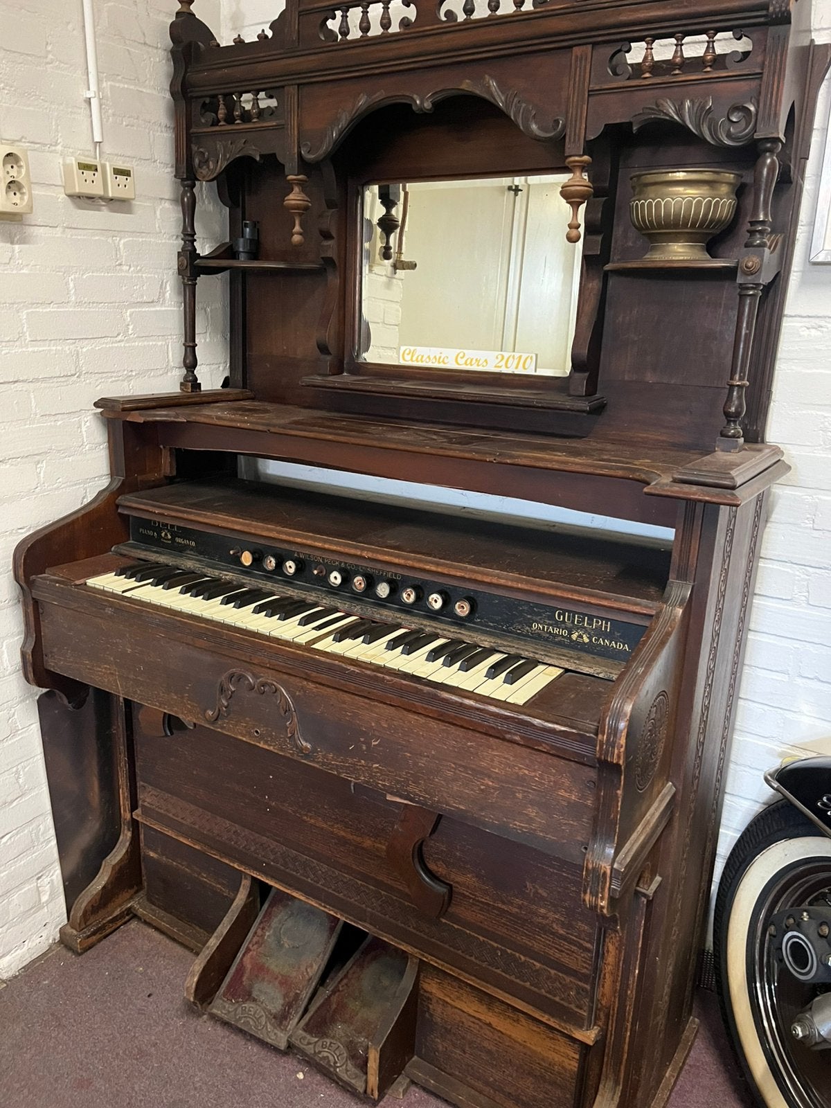 Oud orgel mancave, Muziek en Instrumenten, Orgels, Ophalen, Zo goed als nieuw, 2 klavieren, Orgel