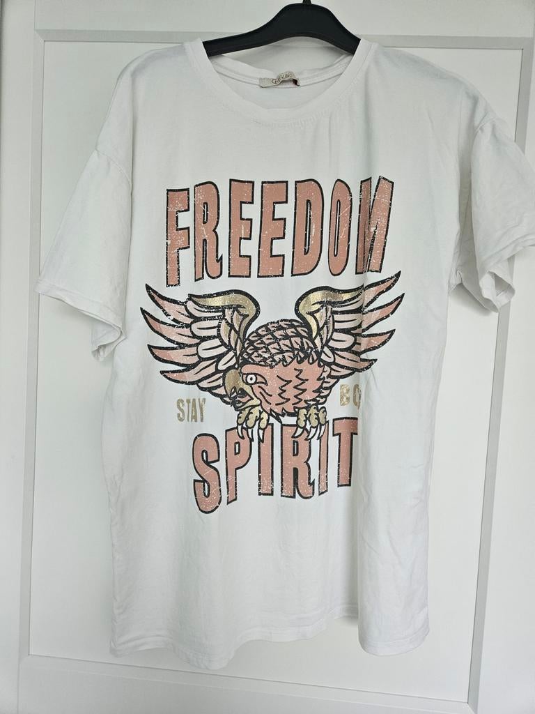 Leuk Overzised shirt M, Maat 38/40 (M), Wit, Ophalen of Verzenden, Zo goed als nieuw