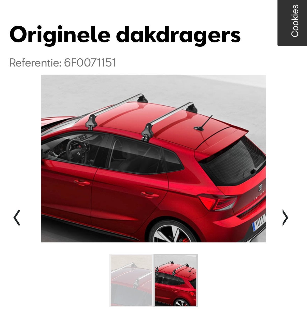 Seat ibiza interieur & accessoires, Ophalen
