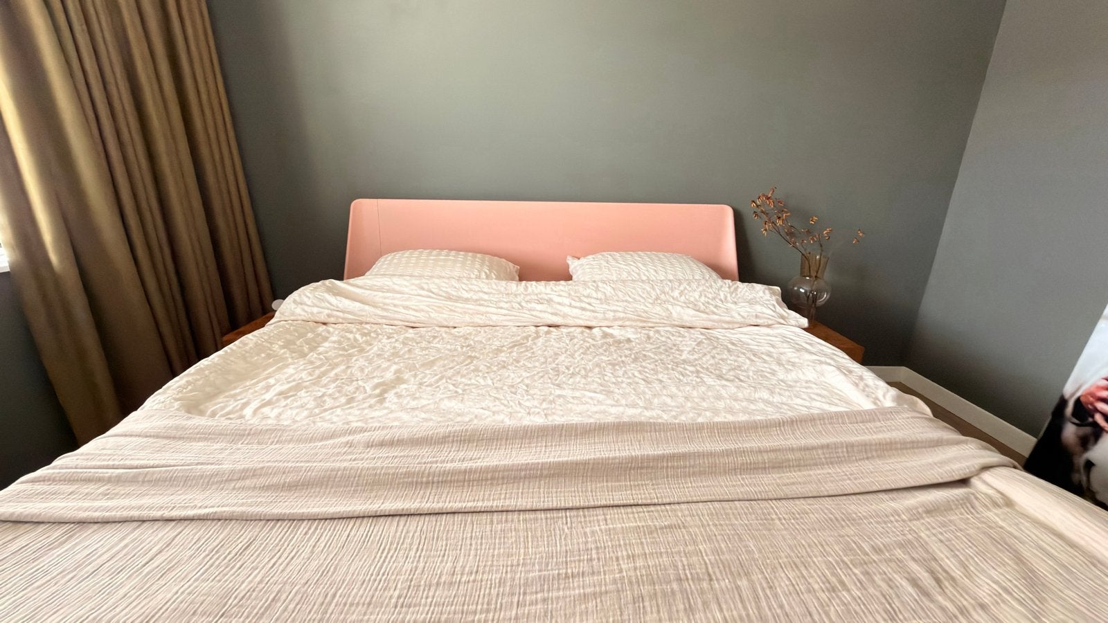 Auping Essential Blush hoofdbord gelakt 180 cm, Ophalen, Overige kleuren, Tweepersoons, Zo goed als nieuw