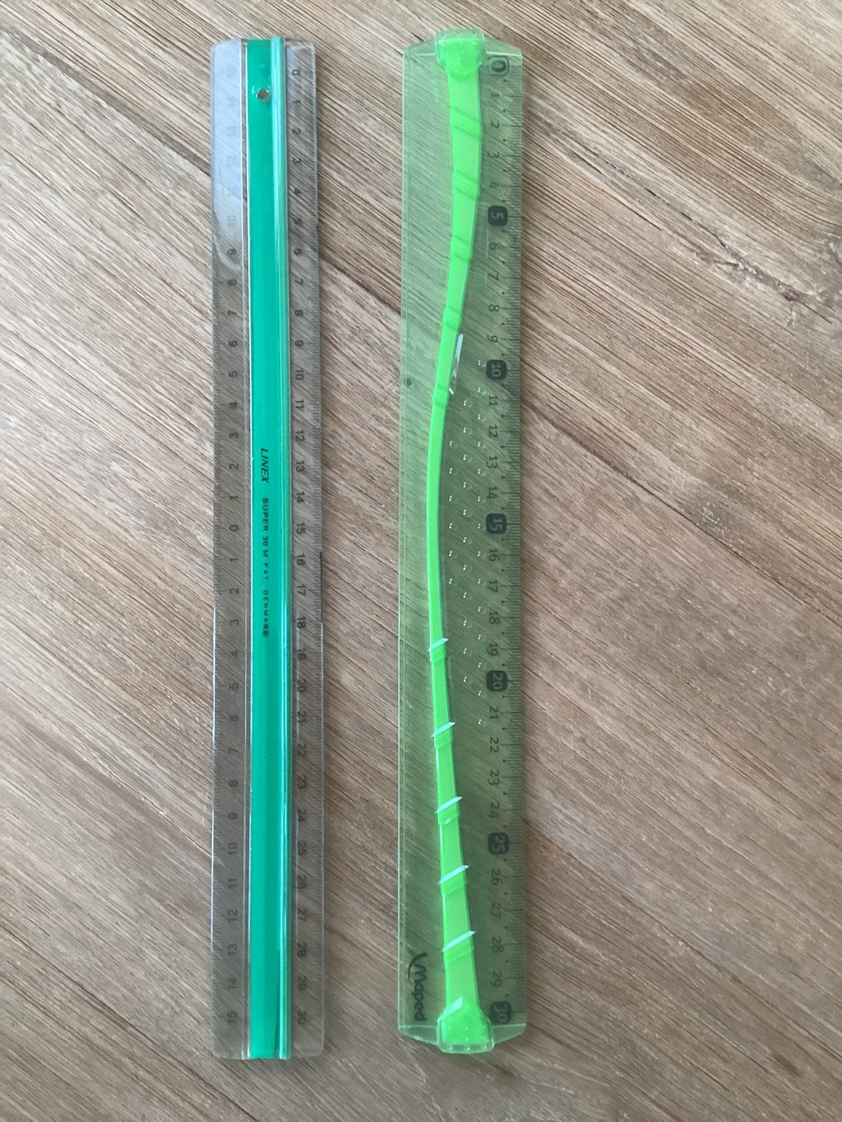 Flexibel (!) lineaal - Maped en/of lineaal Linex -, Diversen, Schoolbenodigdheden, Ophalen of Verzenden, Zo goed als nieuw