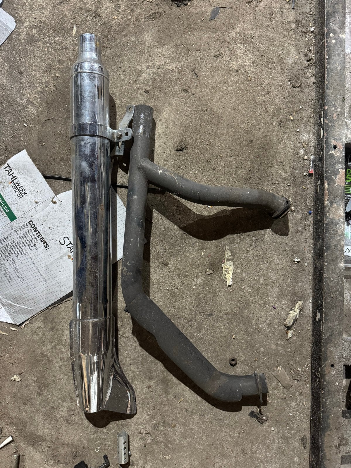 Shovelhead Fishtail Uitlaat - Harley-Davidson, Ophalen, Gebruikt
