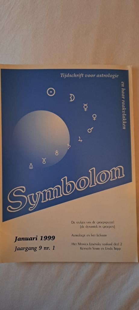 Symbolon tijdschrift astrologie januari 1999, Ophalen of Verzenden, Zo goed als nieuw, Astrologie, Achtergrond en Informatie