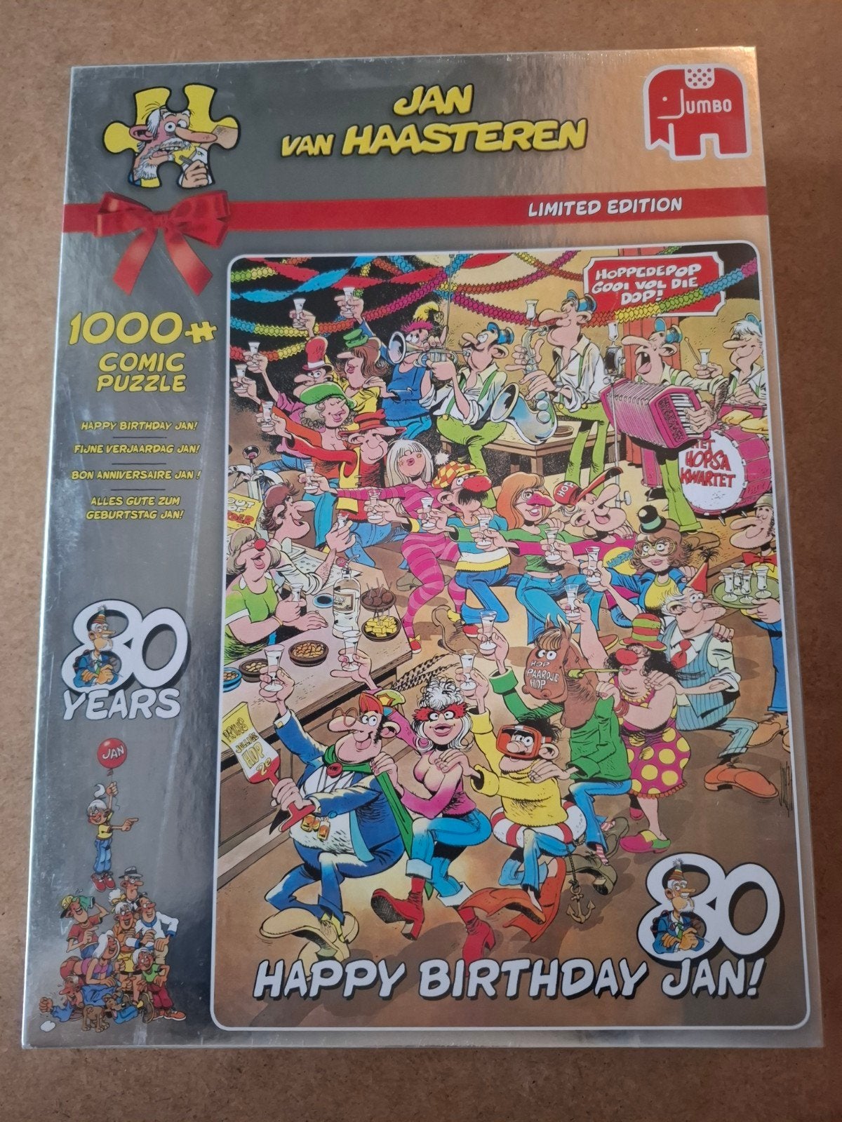 Jan van Haasteren Fijne verjaardag Jan NIEUW, Hobby en Vrije tijd, Ophalen of Verzenden, 500 t/m 1500 stukjes, Nieuw