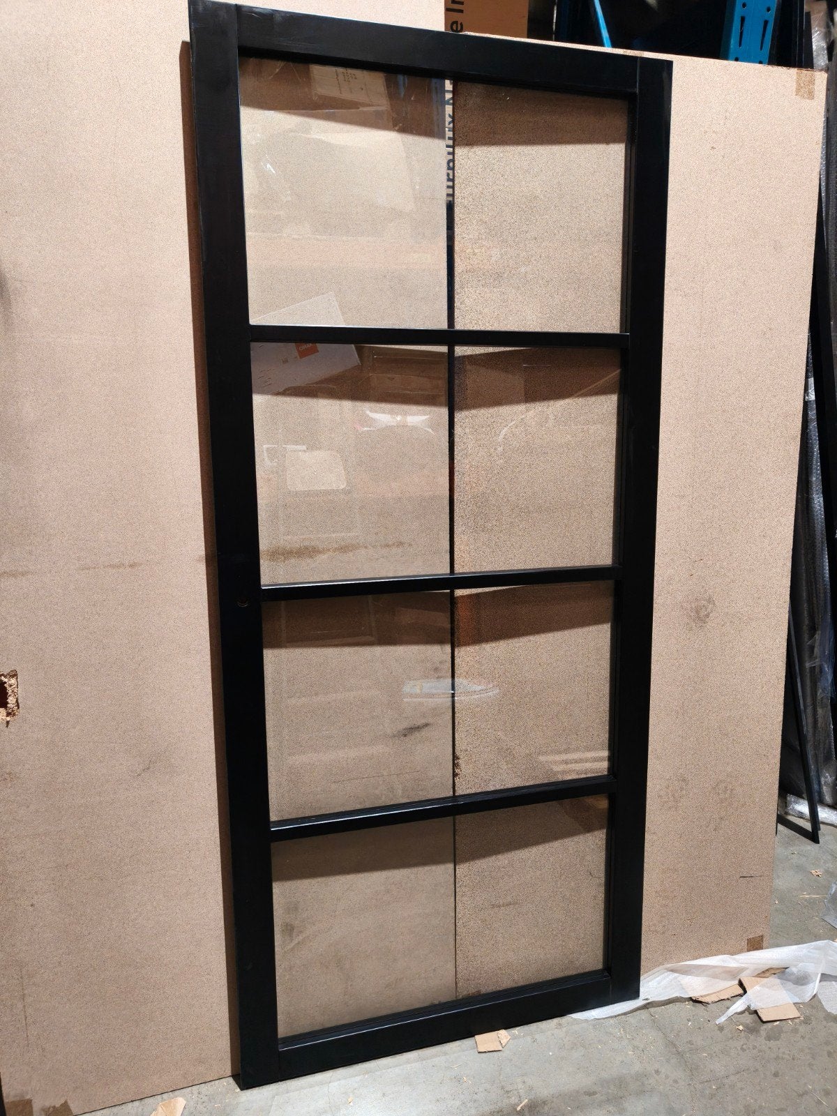 binnendeur met 4 ramen incl glas afm 93x231,5 opdek rechts, Ophalen, 80 tot 100 cm, ., Binnendeur