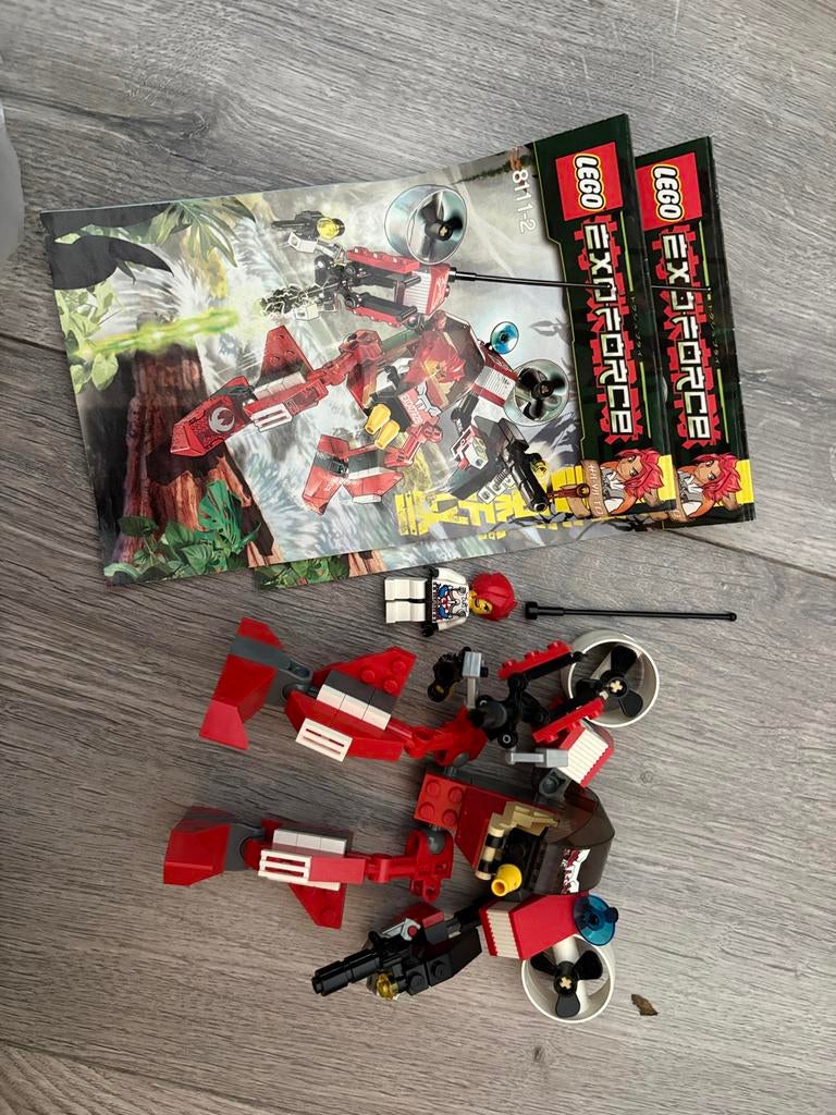 Lego Exo-Force 8111: River Dragon met minifiguur, Gebruikt, Overige thema's, Lego, Ophalen of Verzenden