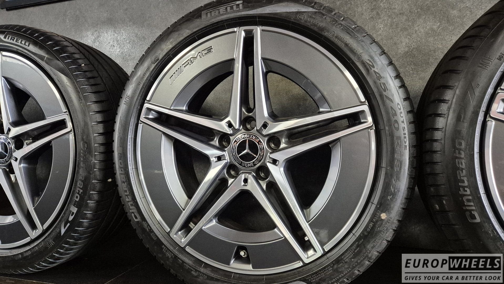 18 inch Mercedes C klasse W206 AMG zomerbanden S206, Auto-onderdelen, Banden en Velgen, 18 inch, Gebruikt, -, -