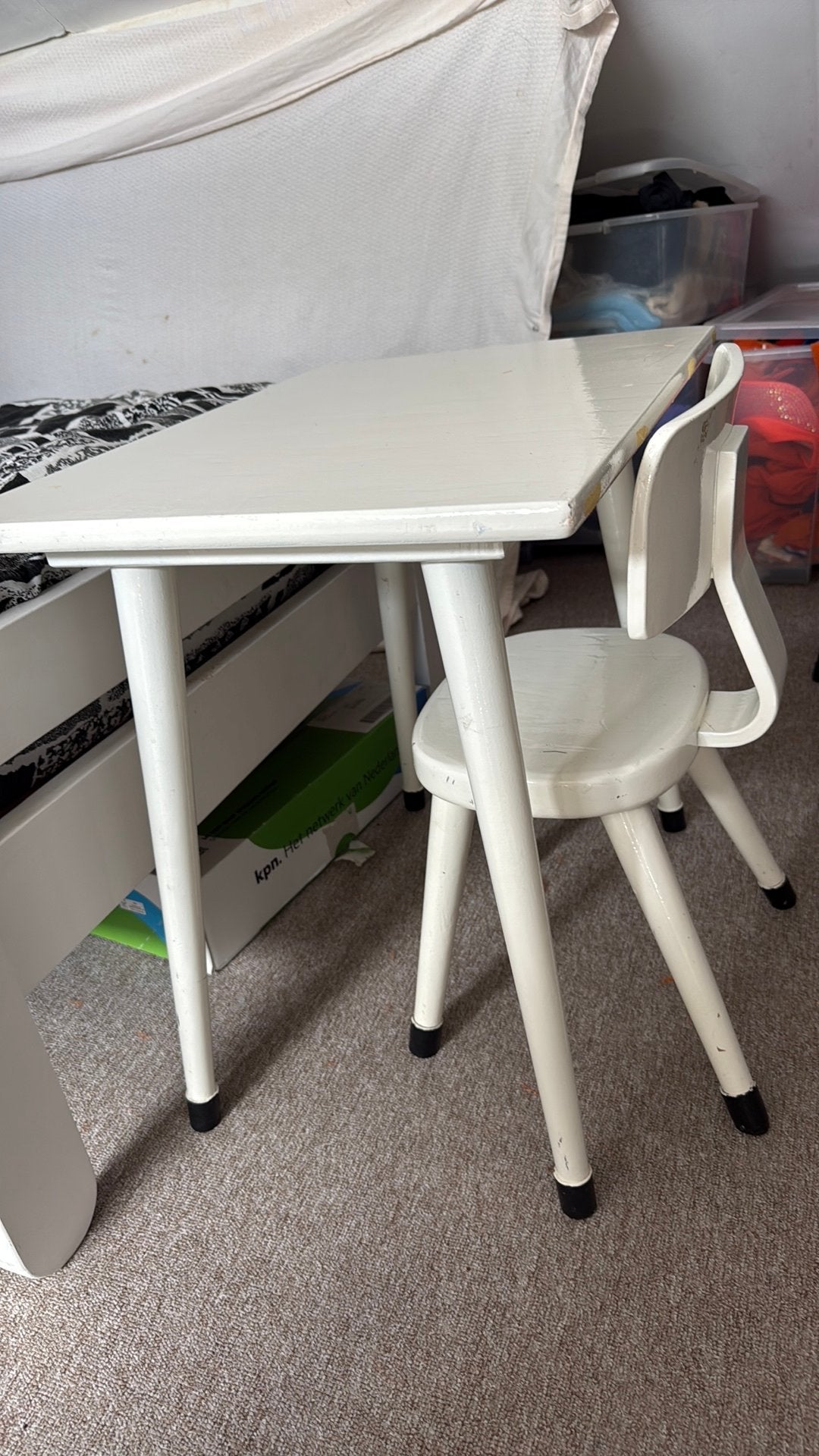 Kinder schoolbureau en stoeltje, Ophalen, Gebruikt, Tafel(s) en Stoel(en)