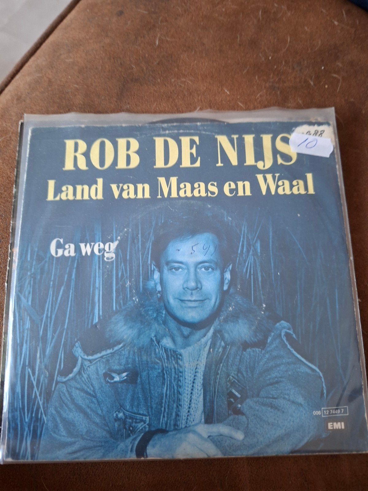 rob de nijs  land van maas en waal., Verzenden, Zo goed als nieuw, Overige formaten, Levenslied of Smartlap