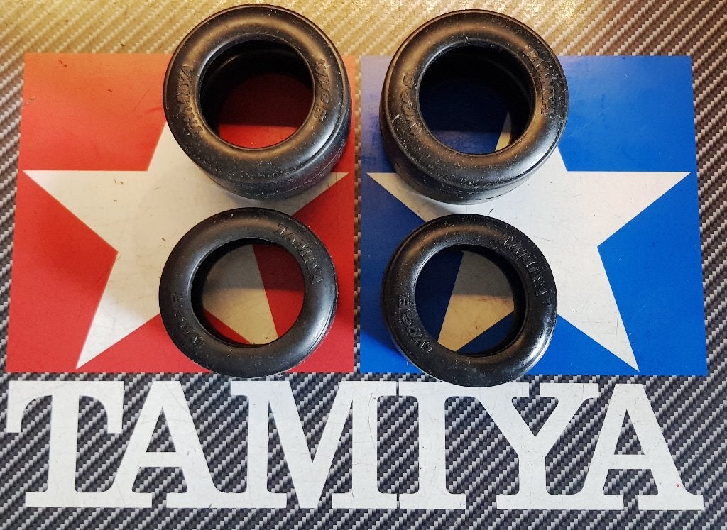 Tamiya F1 banden 'Slicks' TYPE B voor bv F101 t/m F104, Elektro, Verzenden, Nieuw, Schaal 1:10