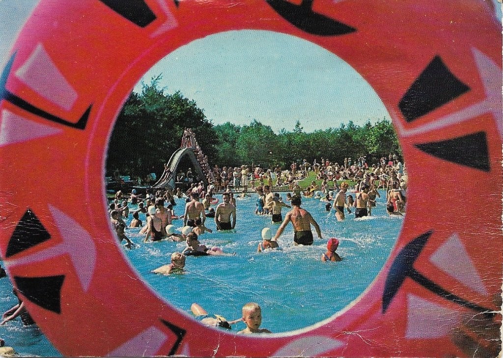 Ansichtkaart  	Hoeven	Bosbad, Verzenden, 1960 tot 1980, Ongelopen, Noord-Brabant