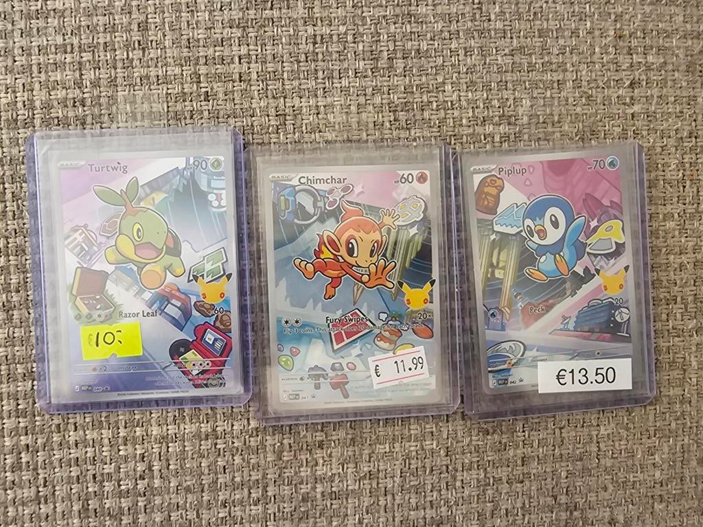 Pokemon kaarten series 1
Zoek 043 044 045, Ophalen of Verzenden, Nieuw, Meerdere kaarten, Foil