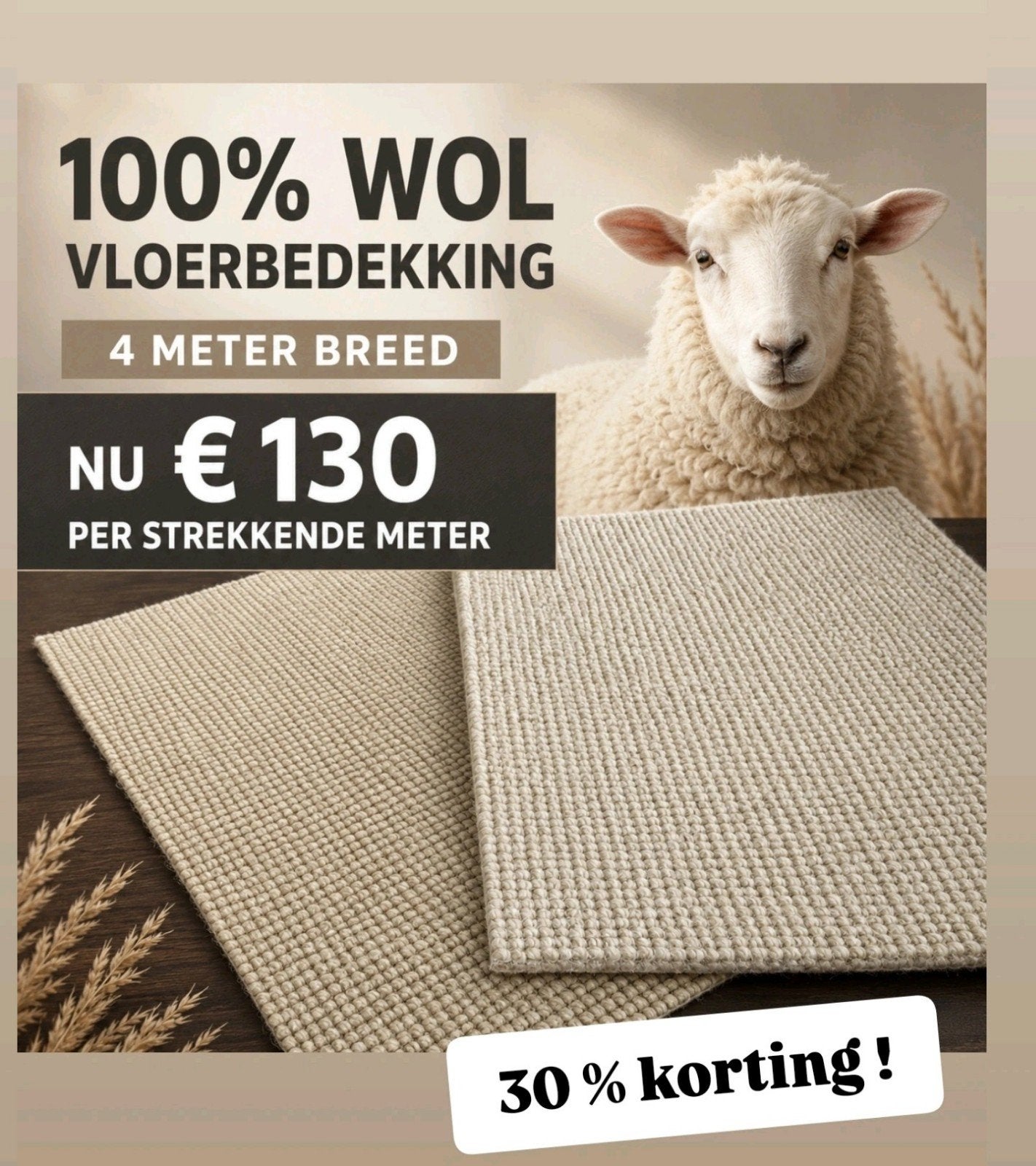 100% WOLLEN TAPIJT  MAGAZIJN OPRUIMING 
 GROTE OPRUIMIN, Huis en Inrichting, Ophalen of Verzenden, Nieuw, Rechthoekig, 200 cm of meer